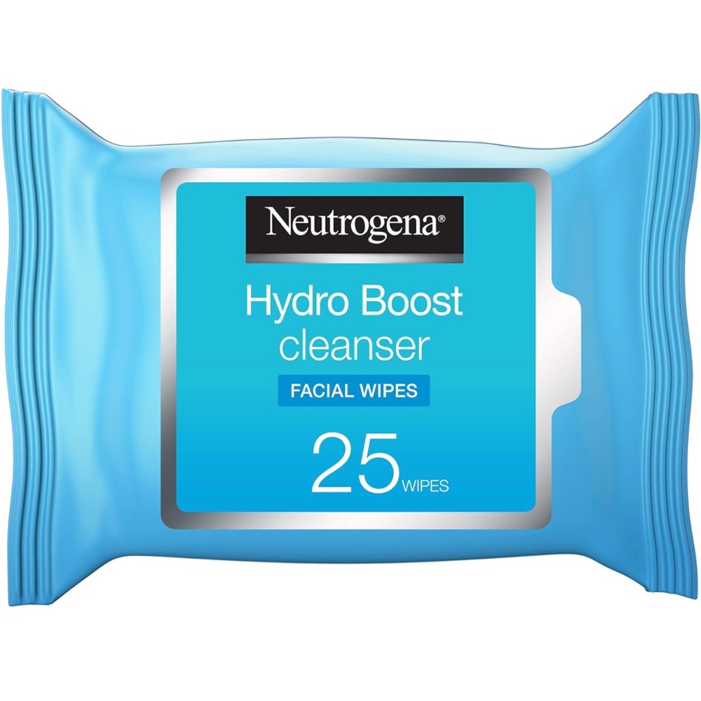 NEW Neutrogena Hydro Boost 25pack Makeup removing Cleansing Wipes face skin